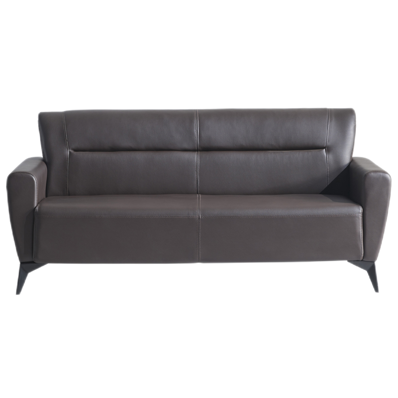 卡奈登 办公沙发 商务接待洽谈沙发茶几组合 简约西皮沙发 办公室用会客沙发皮质沙发 三人位 QDSF053