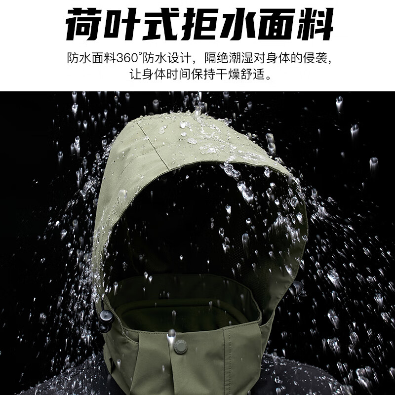 JEEP SPIRIT吉普 冲锋外套男女同款情侣三合一两件套夹克外套防风衣棉服 2368两件套/白色 L