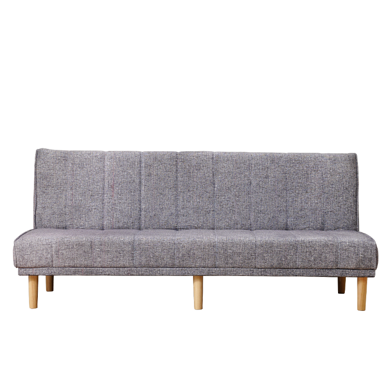 忆琳居 沙发床简易折叠两用1.8米1.5米多功能懒人双人沙发椅小户型 棕色 1.8米长