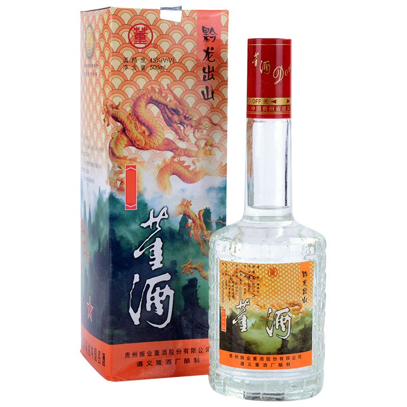 【陈年老酒】歌德老酒行 董酒（黔龙出山）45度 2000-2002年 500ml