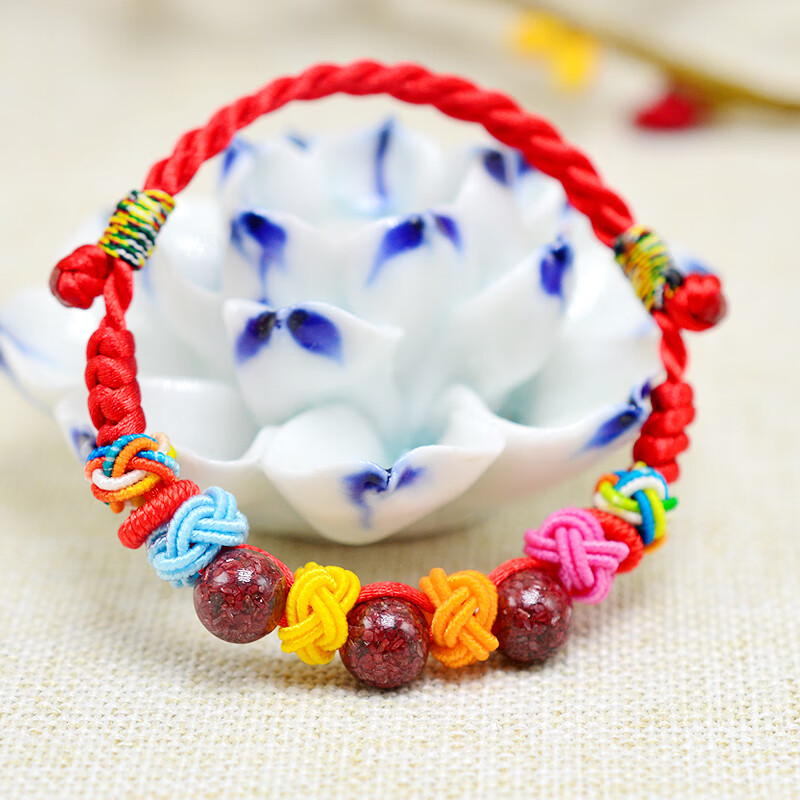 锦绳缘儿童婴儿宝宝朱砂红绳手链男女新生儿手工编织红手绳礼物 款式