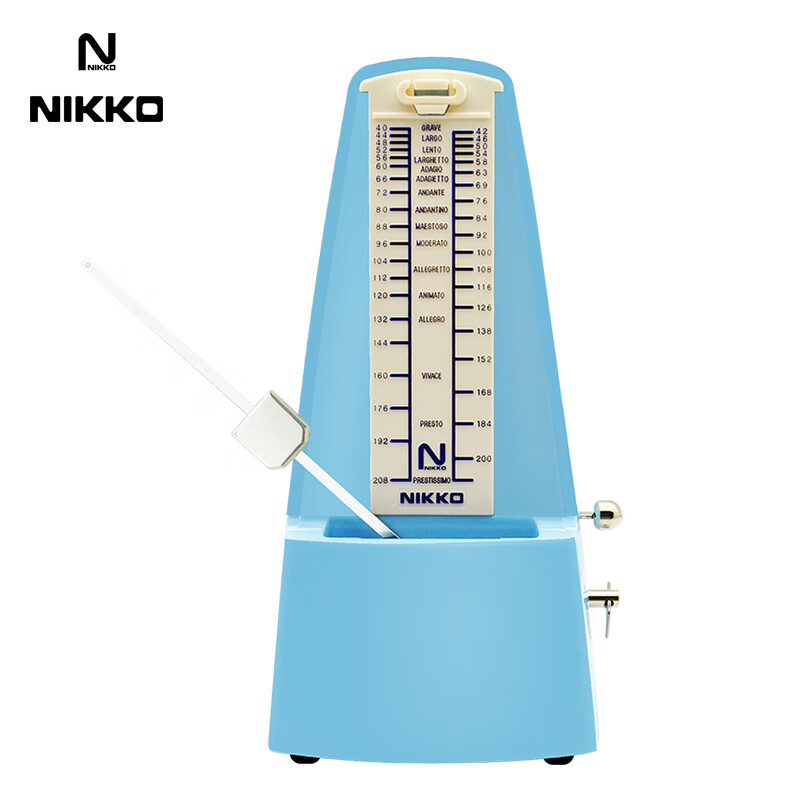 NIKKO日本尼康节拍器进口机芯钢琴考级专用吉他古筝架子鼓乐器通用 经典款—海蓝色