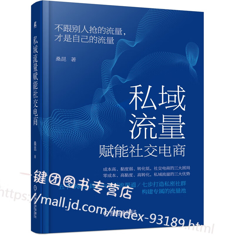 私域流量赋能社交电商 桑昆著 私域流量运营书籍 锁定你的流量资产 低成本实现指数级销售增长 打造私域