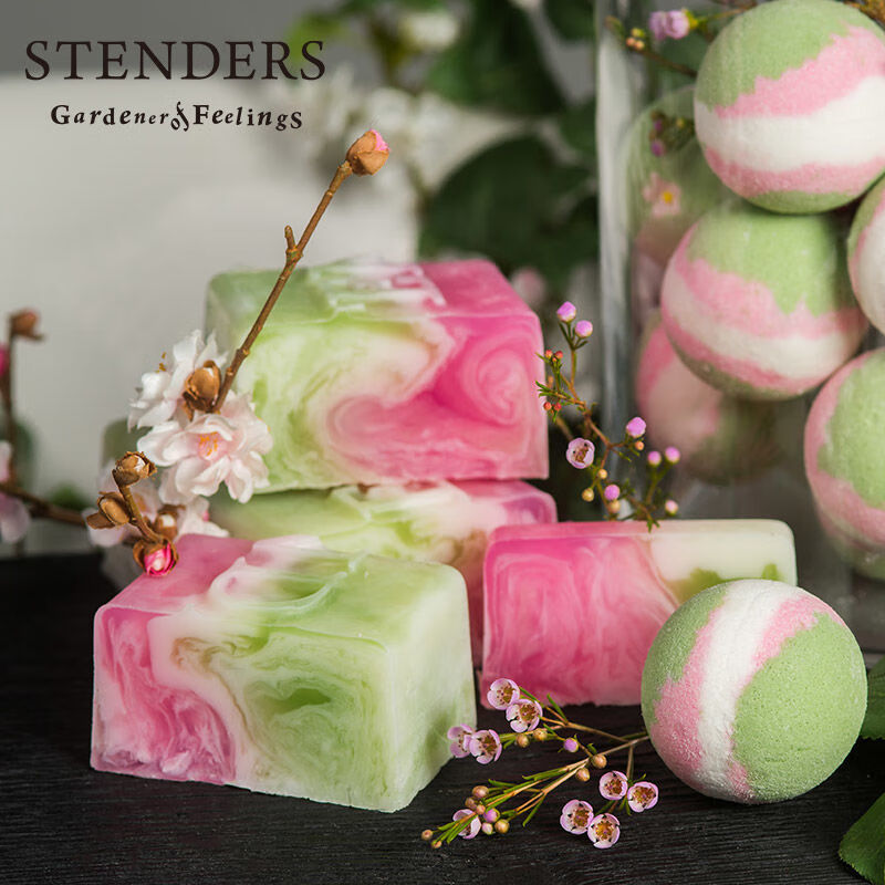 施丹兰stenders施丹兰春暖花开手工皂100g洁面精油皂细致毛孔沐浴