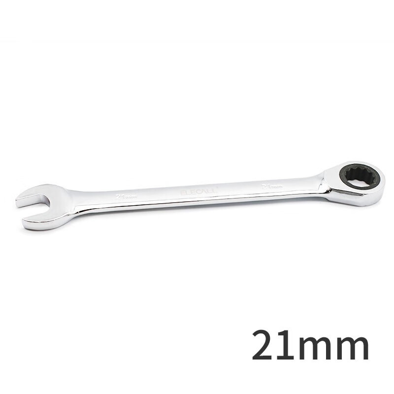 伊莱科 (elecall)固定头棘轮扳手 21mm 快速开口两用梅花扳手自动扳手