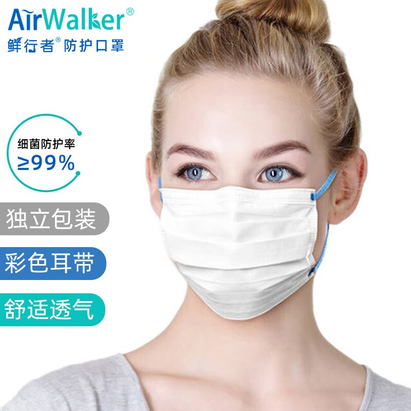 口罩价格曲线,销量趋势扫描|鲜行者Airwalker一次性防护口罩