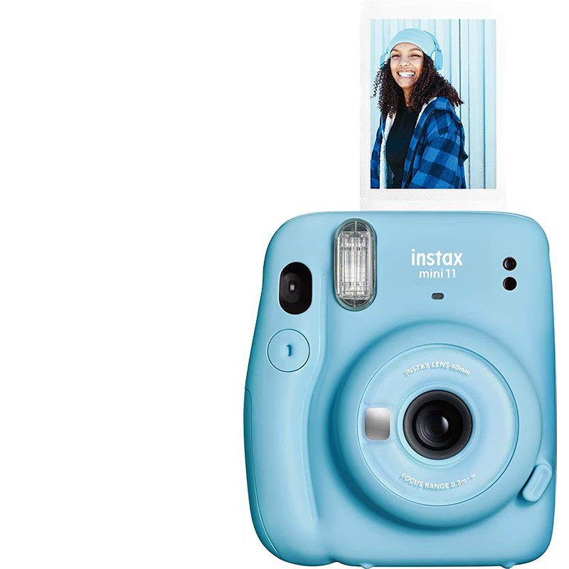 富士(fujifilm) instax mini 11 拍立得相机 超薄机身 透明环形镜片