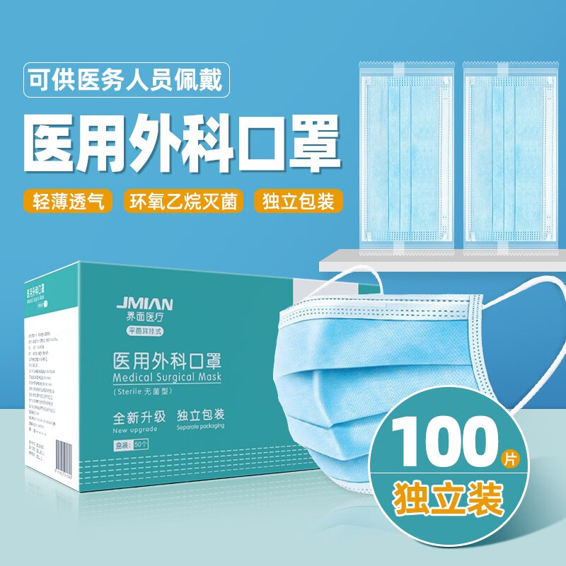 界面医用外科口罩价格走势,购买立享快速配送