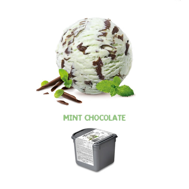 莫凡彼（Movenpick） 瑞士进口莫香草巧克力冰淇淋桶装 多口味冰激凌雪糕草莓冰淇凌 薄荷味巧克力冰淇2.4L