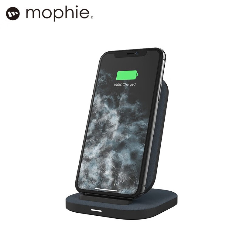 Mophie无线充电器15w快充桌面支架 苹果7.5w无线充iPhone充电器 华为三星15w快充板