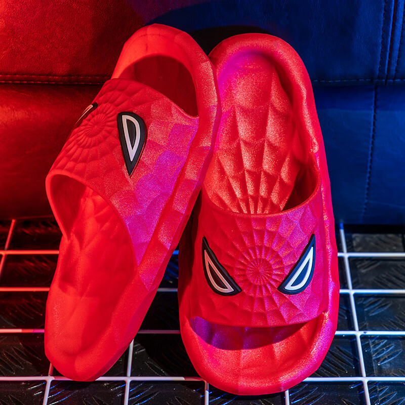 yun house) 大童男孩凉拖9-13岁夏季新款大童蜘蛛 2288红色 24-25