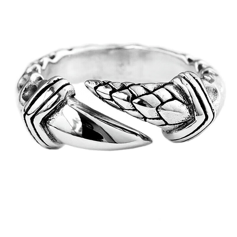 铭闽潮男戒指银龙爪鹰爪戒指男潮个性开口戒单身指 tj-342鹰爪戒指