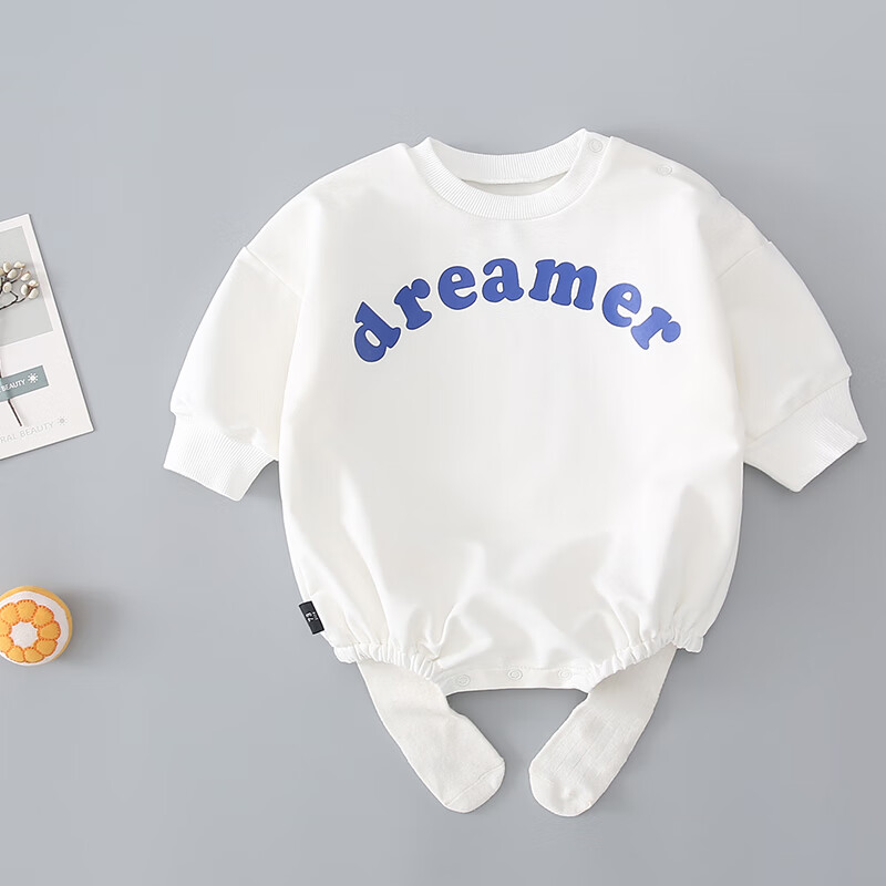 京蝌蝌超洋气婴儿服连体衣卫衣韩版公主可爱女宝宝春秋装春装三角包屁