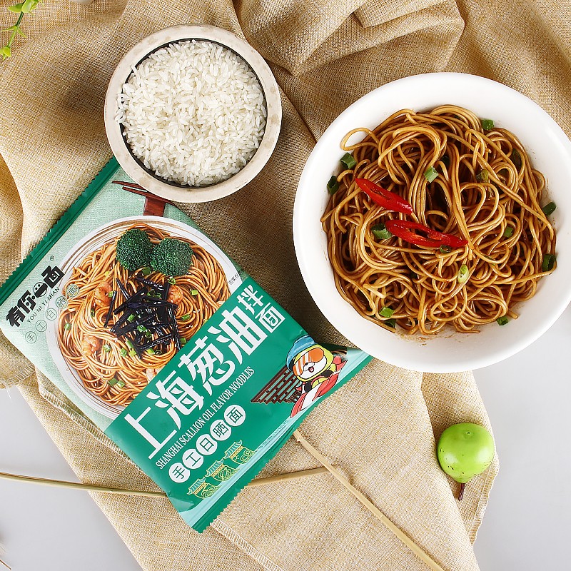 有你一面葱油拌面非油炸上海葱油拌面方便面速食面条休闲面食 上海