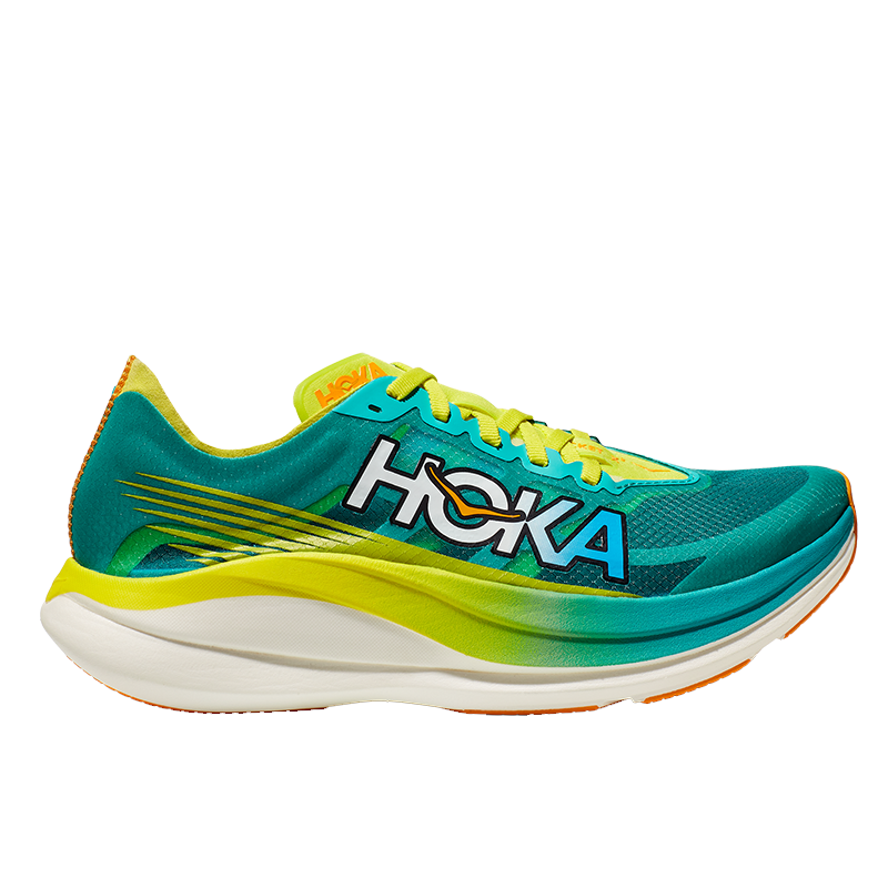 HOKA ONE ONE男女款火箭X2碳板竞赛跑鞋Rocket X2回弹轻量保护 青瓷蓝/月见草绿 40/250mm