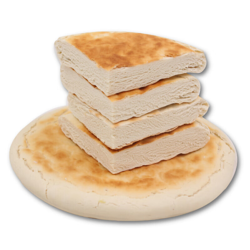 宜享健康西北甘肃平凉大饼白吉饼馍馍3个装锅盔烧饼美食原味饼子馍馍