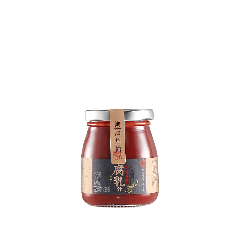 潮汕集錦 南乳汁 腐乳汁 正宗南乳醬紅燒肉東坡肉火鍋專用調(diào)料170g/瓶 170g腐乳汁*1瓶