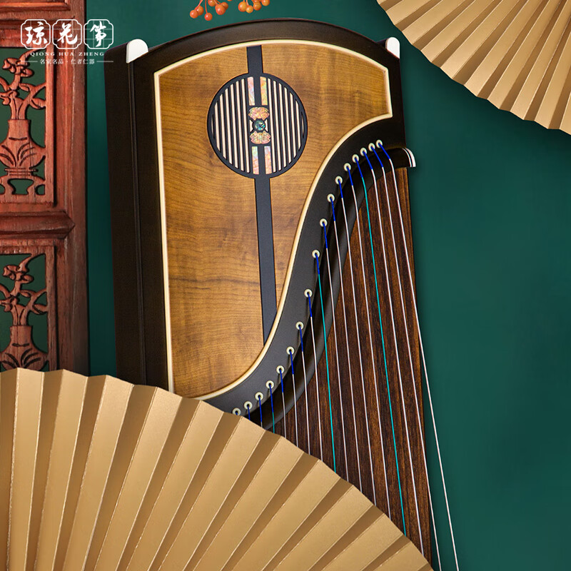 琼花古筝 风雅和韵 考级十级演奏楠木古筝琴(底板名家刻字) 风雅和韵