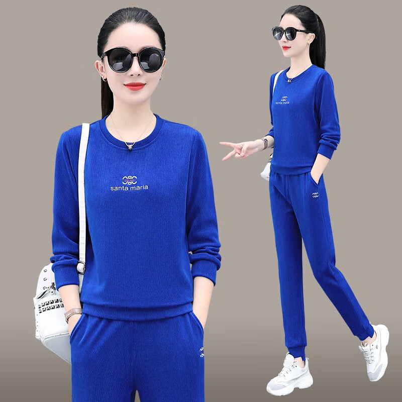宝多芬(baoduofen)女士春秋季品牌运动服休闲套装时尚女圆领两件套