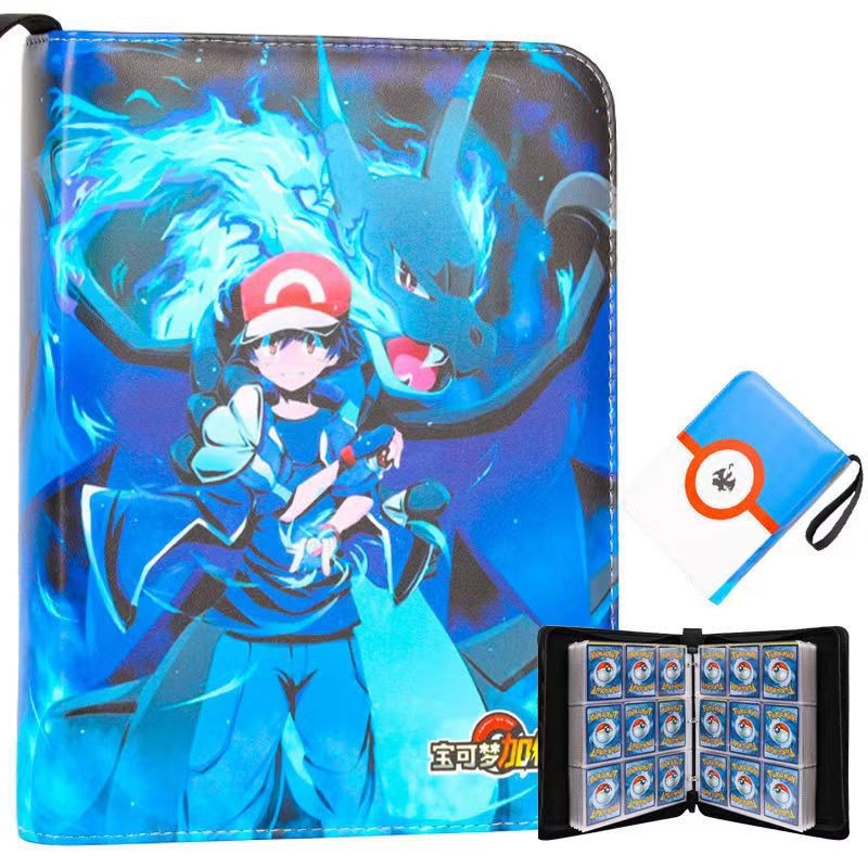 芷彧camon宝可梦卡片收藏册25周年纪念版皮卡丘火龙精灵球神奇卡册卡
