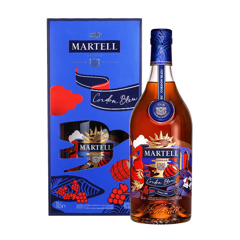 马爹利（Martell） 蓝带XO级 干邑白兰地 洋酒  700ml