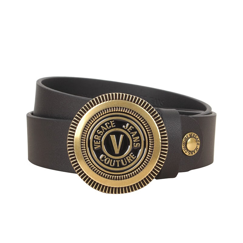 范思哲(versace)范思哲(versace jeans)男士时尚logo腰带 黑色74ya6