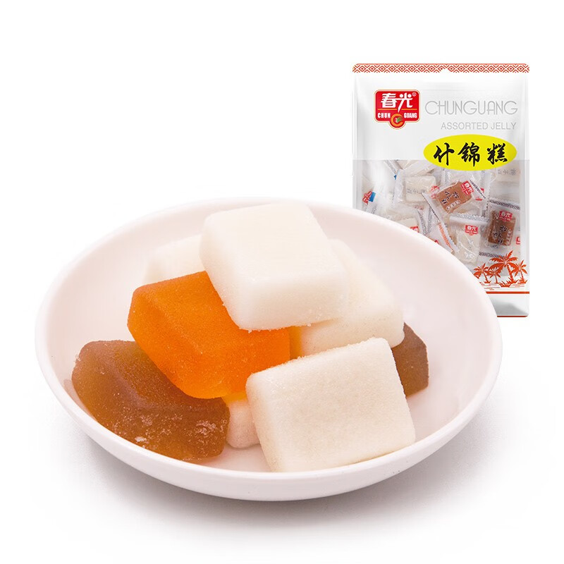 春光什锦糕200克袋椰子糕椰香椰子汁软糖q弹有嚼劲小吃零食海南特产
