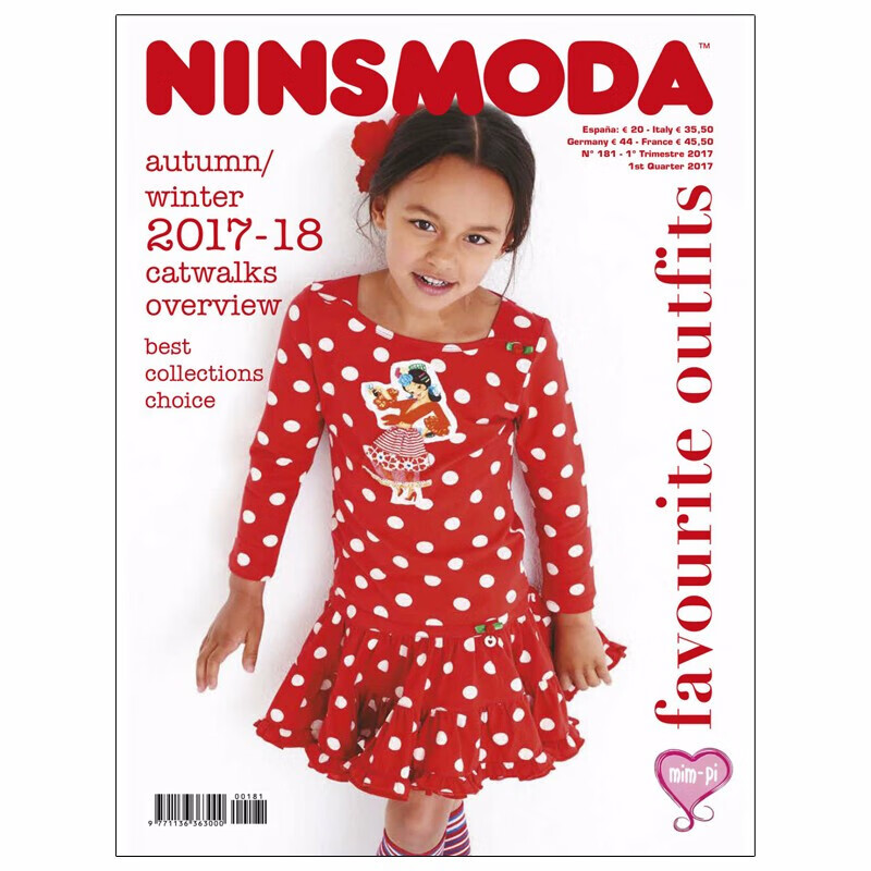 【包邮】【订阅】ninsmoda 儿童时尚季刊杂志 西班牙西班牙文原版 年