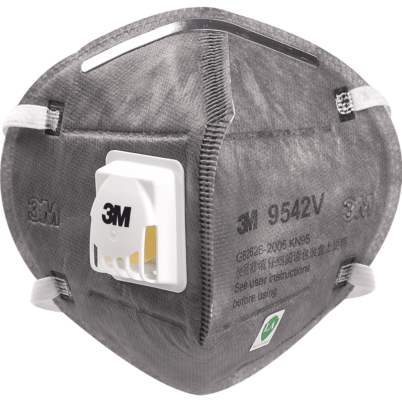 3m口罩防尘防雾霾防护口罩kn90级耳带式防颗粒物工业粉尘yzl9542vkn95
