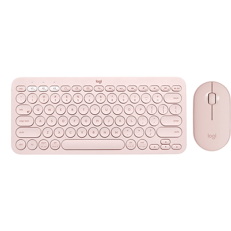 logitech 罗技 K380键 无线键鼠套装 粉色+Pebble鼠标