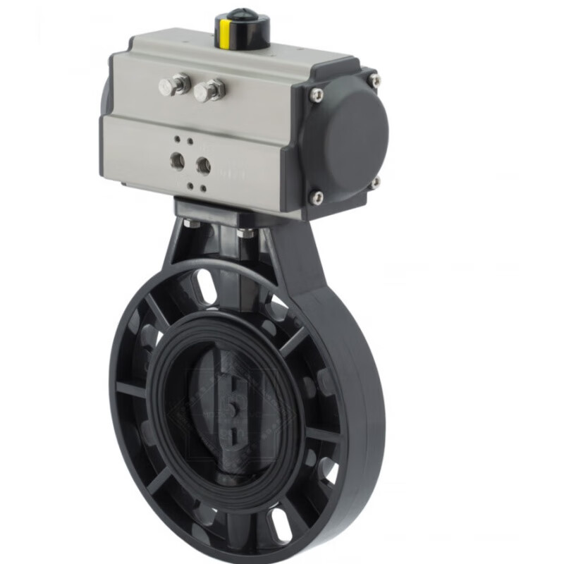 标沐定制适用于气动对夹式气动软密封阀门气动管道 dn300(315mm)12寸