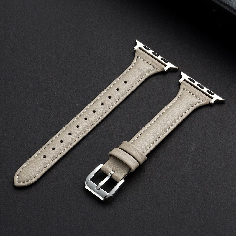 lazyoddiwatch8表带apple watch9/se/7/6/5/4代休闲时尚皮革表带苹果