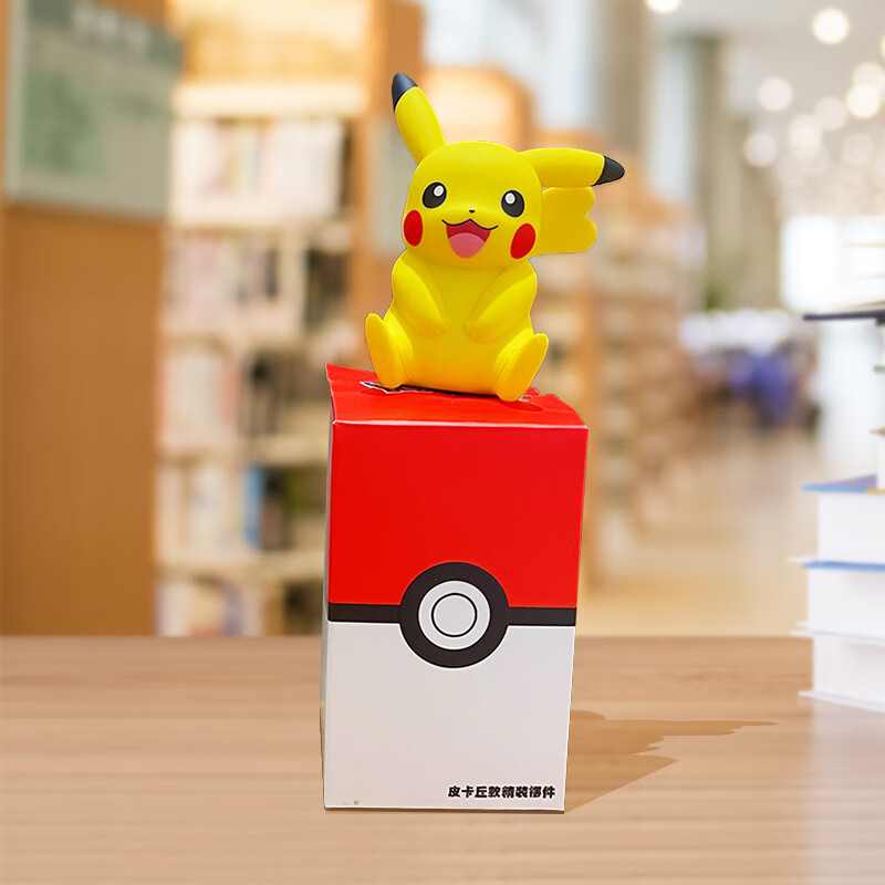 神奇宝贝卡比兽手办盲盒憨憨可爱礼物公仔桌面摆件 皮卡丘情侣款-女款