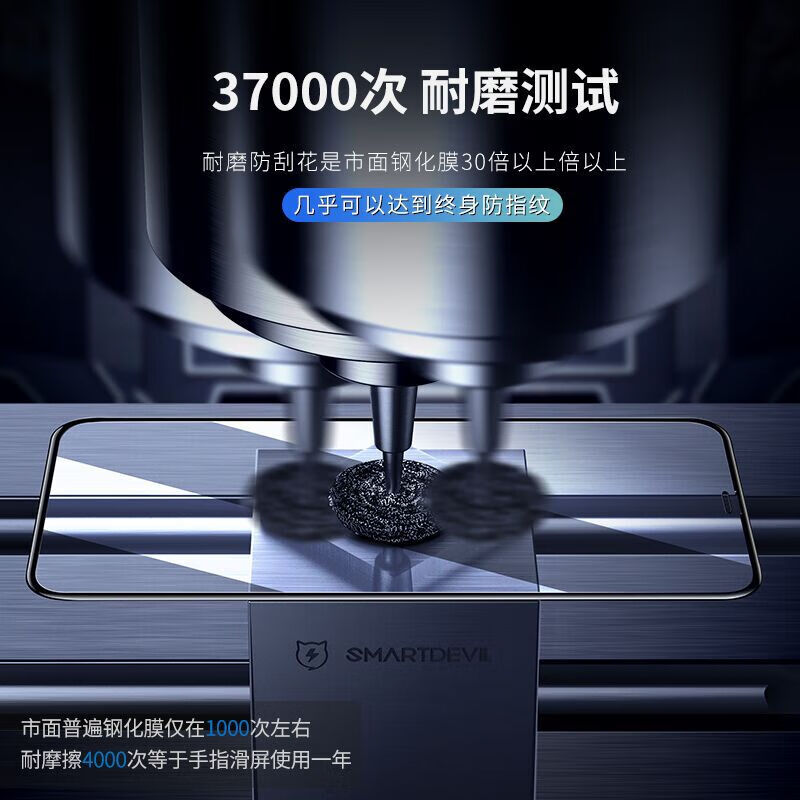 闪魔 苹果11钢化膜 iphoneXR/XsMax/11promax手机膜高清非全屏抗蓝光防窥保护膜 XR/11【全屏蓝光版】+神器