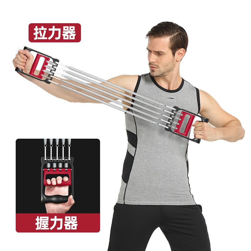 帝威 多功能弹簧扩胸器拉力器臂力器胸肌训练器材家用健身器材 两用