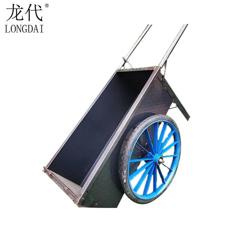 龙代(longdai)工地工厂运输工矿车清洁垃圾手推铁斗车hhj 加厚款(实心