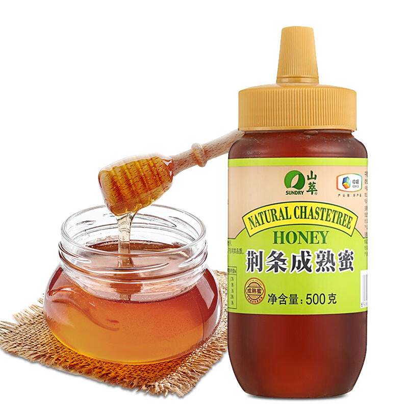 山萃 中粮 山萃 蜂蜜 荆条蜜 500g（瓶装）成熟蜜