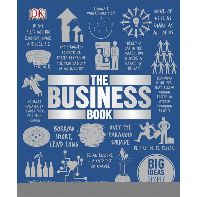 现货 The Business Book DK 商业百科 英文原版 中产白领常备经管图解书