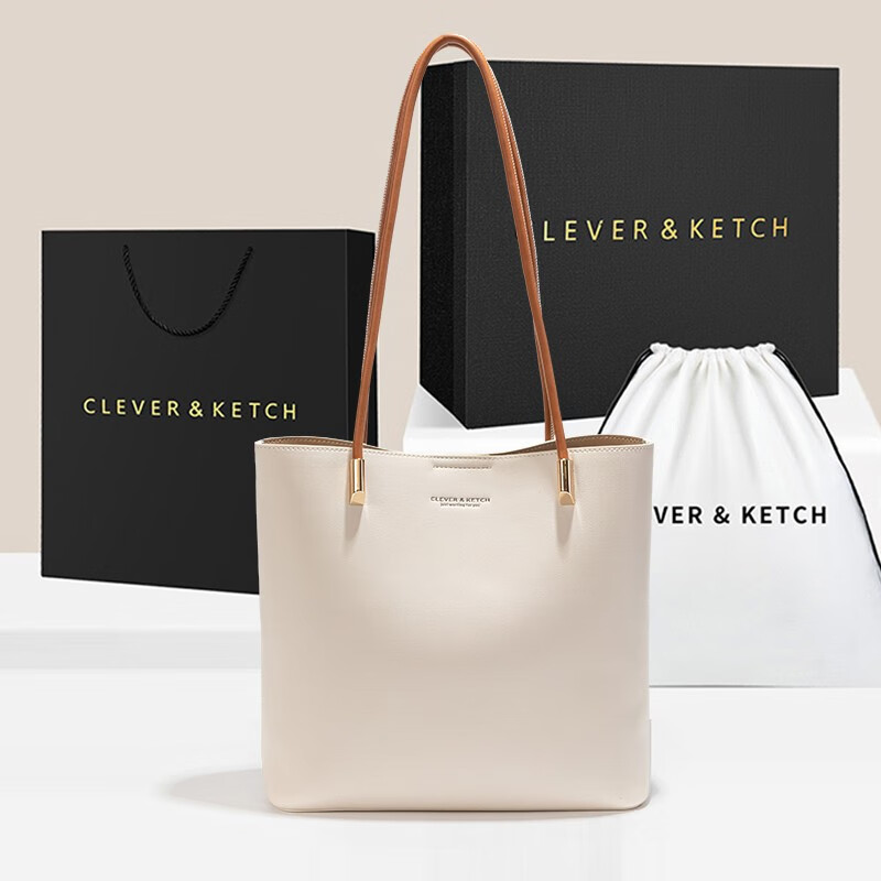 clever & ketch包包女包托特包大容量手提单肩包轻便大气 生日礼物送