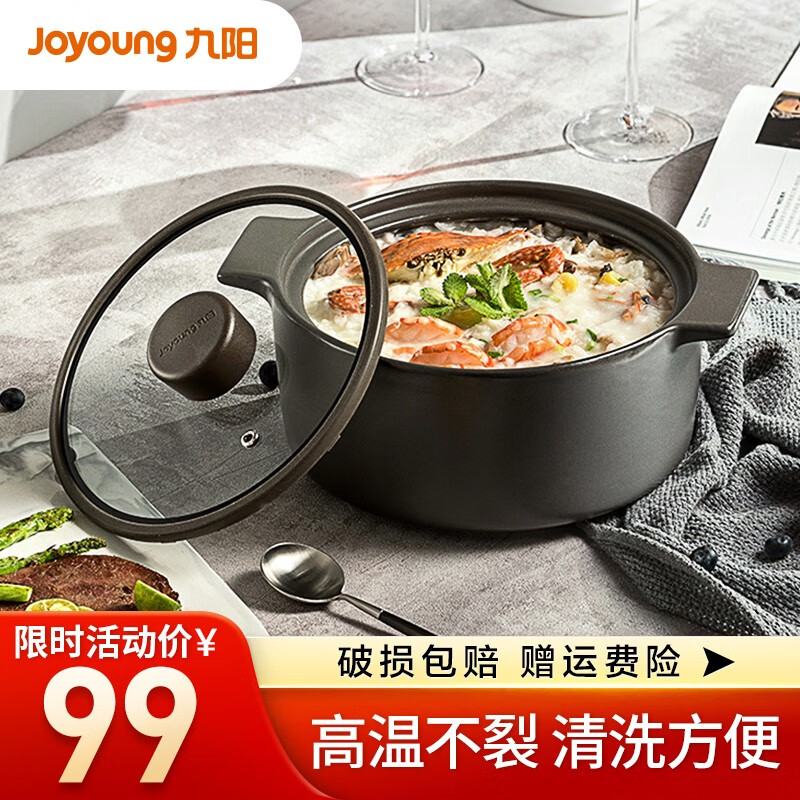 九阳（Joyoung）砂锅陶瓷煲汤煲 2.5L炖锅煲汤锅陶瓷汤煲养生煲家用 汤锅 TCB2503