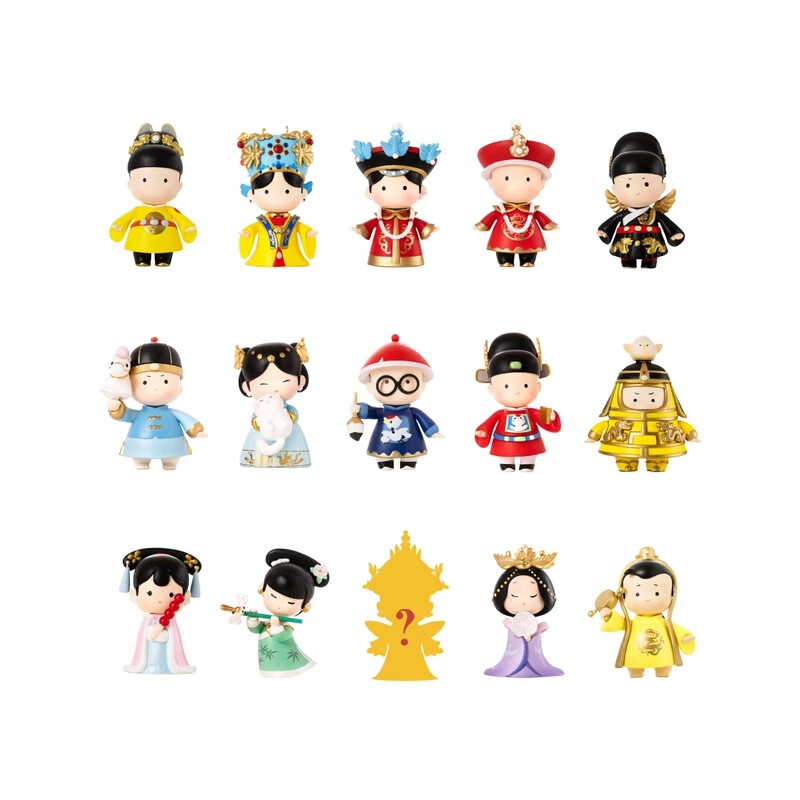 宫廷宝贝 故宫人物盲盒文创手办玩具可爱娃娃公仔摆件状元皇帝皇后
