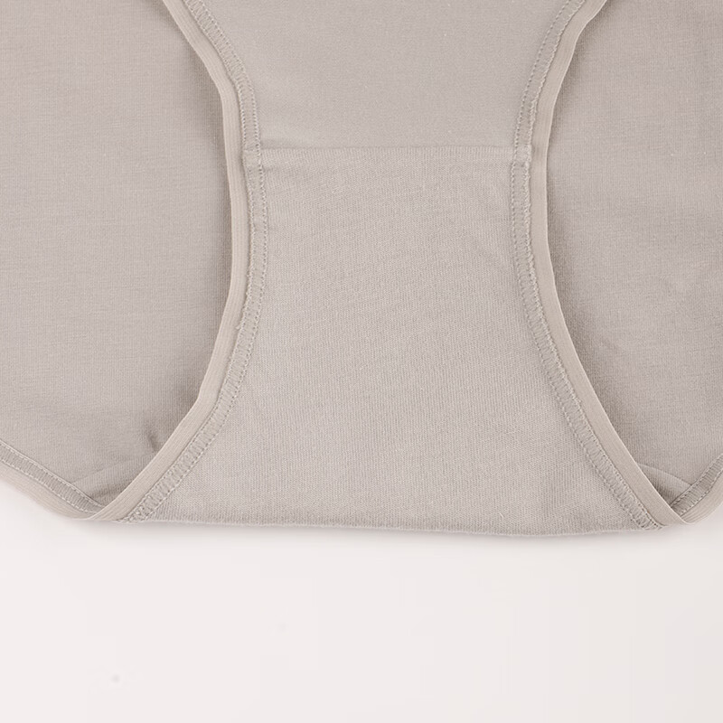 夏娃之秀内裤女棉内档无痕舒适透气收腹亲肤女士三角裤头K3095三条装 豆绿+豆沙+灰色 3条 M