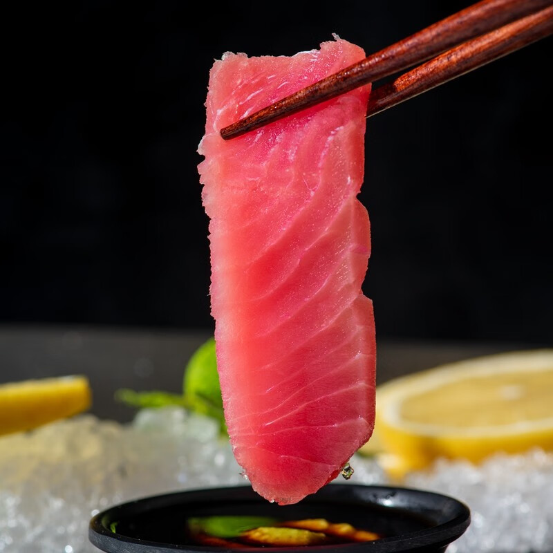 渔人百味金枪鱼刺身500g新鲜4a红金枪大眼生鲜鱼刺身蓝鳍大腹大肥蓝旗中腹大目生鱼片冷冻黄鳍吞拿鱼金枪鱼刺身1000g 份 虎窝购