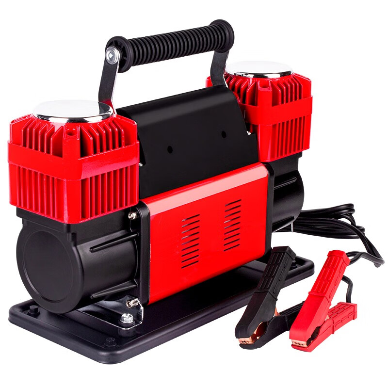 典爵(dianjue)车载充气泵汽车轮胎打气泵大货车越野车房车打气筒双缸