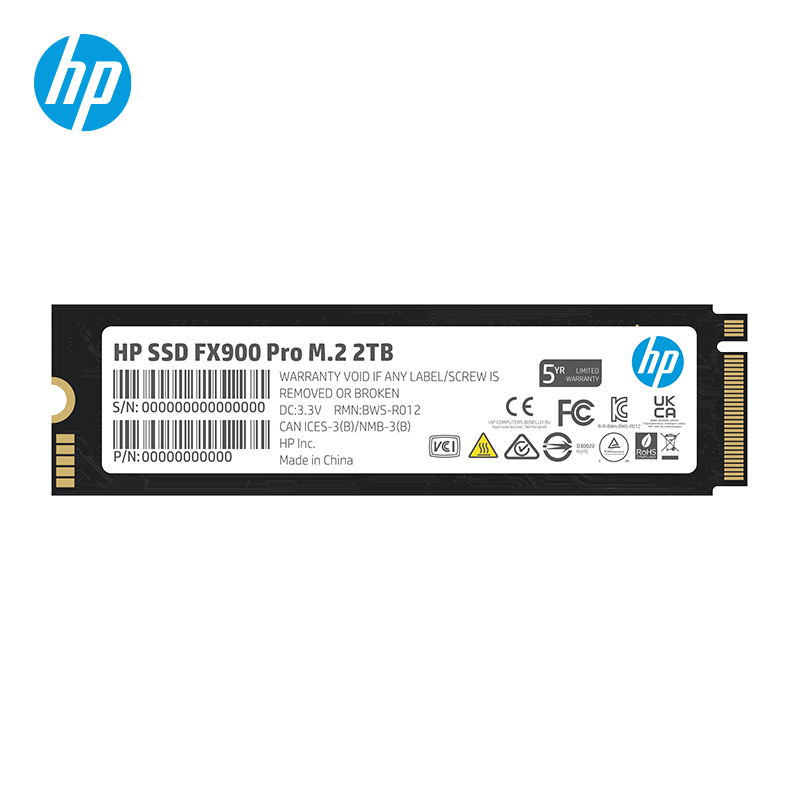 惠普（HP）2TB SSD固态硬盘 M.2接口(NVMe协议) FX900PRO系列｜NVMe PCIe 4.02099元