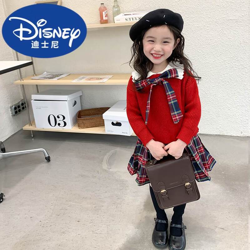 迪士尼(disney)女童秋装套装儿童装春秋款洋气三岁宝宝秋季女孩衣服