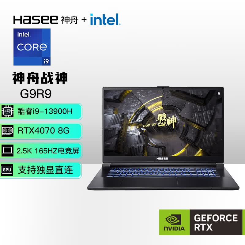神舟（HASEE）战神G9R9 13代英特尔酷睿i9 17.3英寸游戏本 笔记本电脑(13代i9-13900H 16G 1TB RTX4070 165Hz 2.5K电竞屏)高性价比高么？