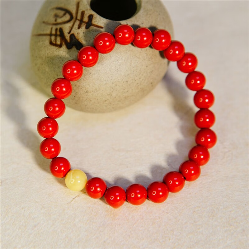 朱砂护身手串手围15cm左右 不够