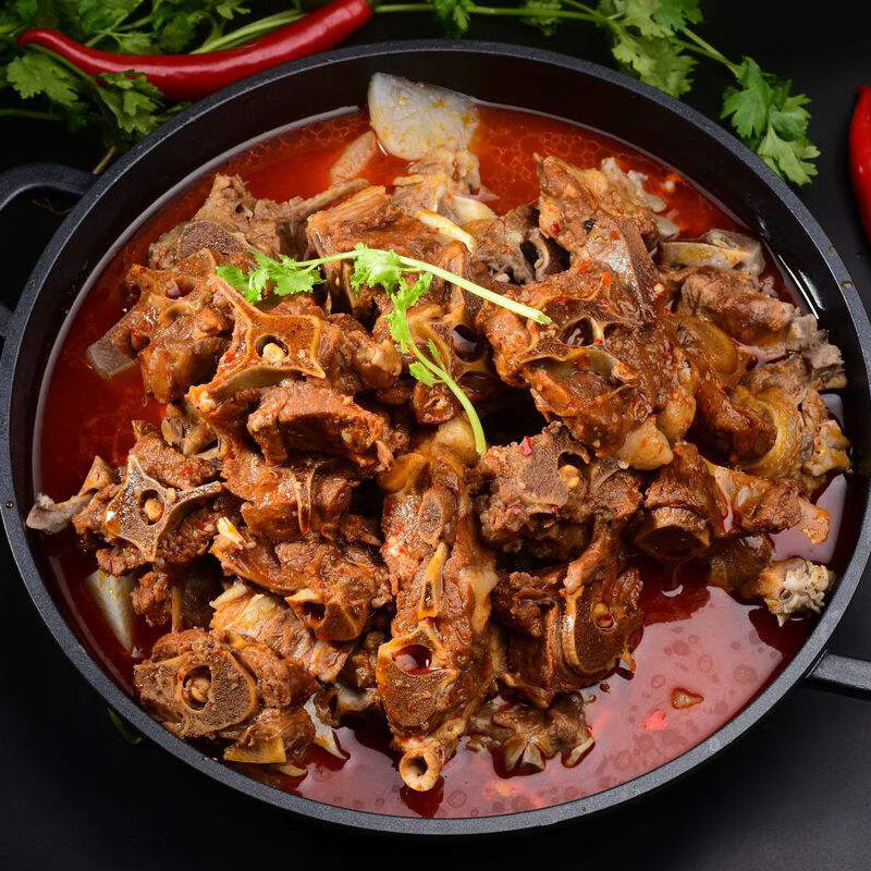 艾克拜尔新鲜多肉牛脊骨牛蝎子5斤 酱大骨 火锅食材 多肉牛肉