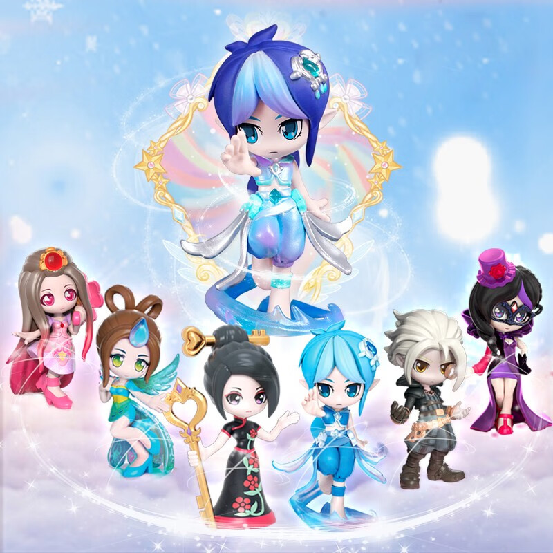 盲集叶罗丽盲盒手办桌面摆件玩具摆件生日礼物 叶罗丽第二弹随机盲盒